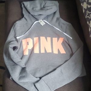 VS Pink cropped hoodie